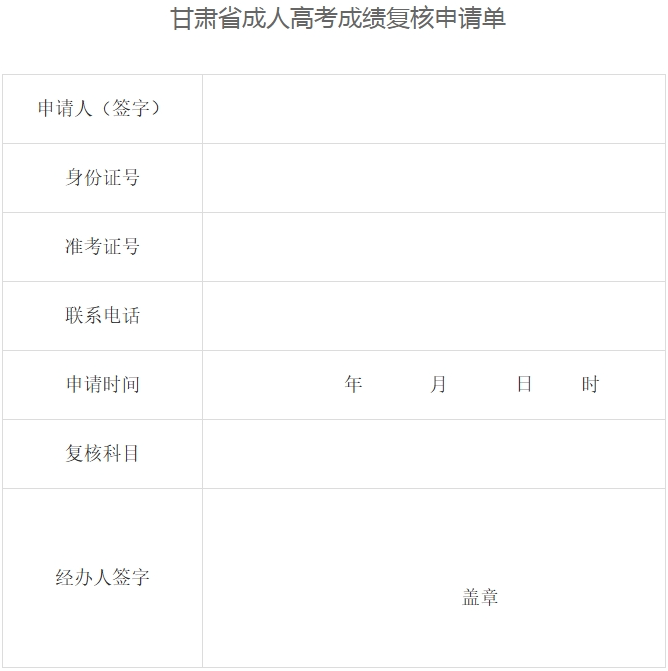 甘肅省2024年成人高考成績(jī)查詢(xún)公告