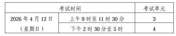 關(guān)于印發(fā)2026年4月湖南省高等教育自學(xué)考試課程考試安排及教材目錄的通知