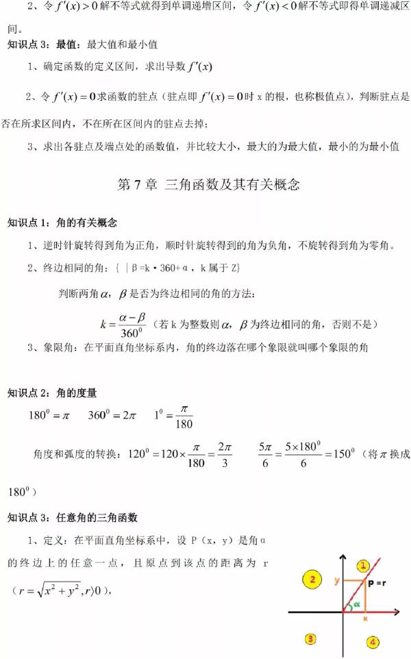 成人高考數(shù)學知識點有哪些？知識點歸納匯總！-8