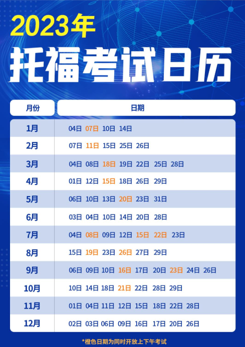 2023年河北4月托福考試時(shí)間